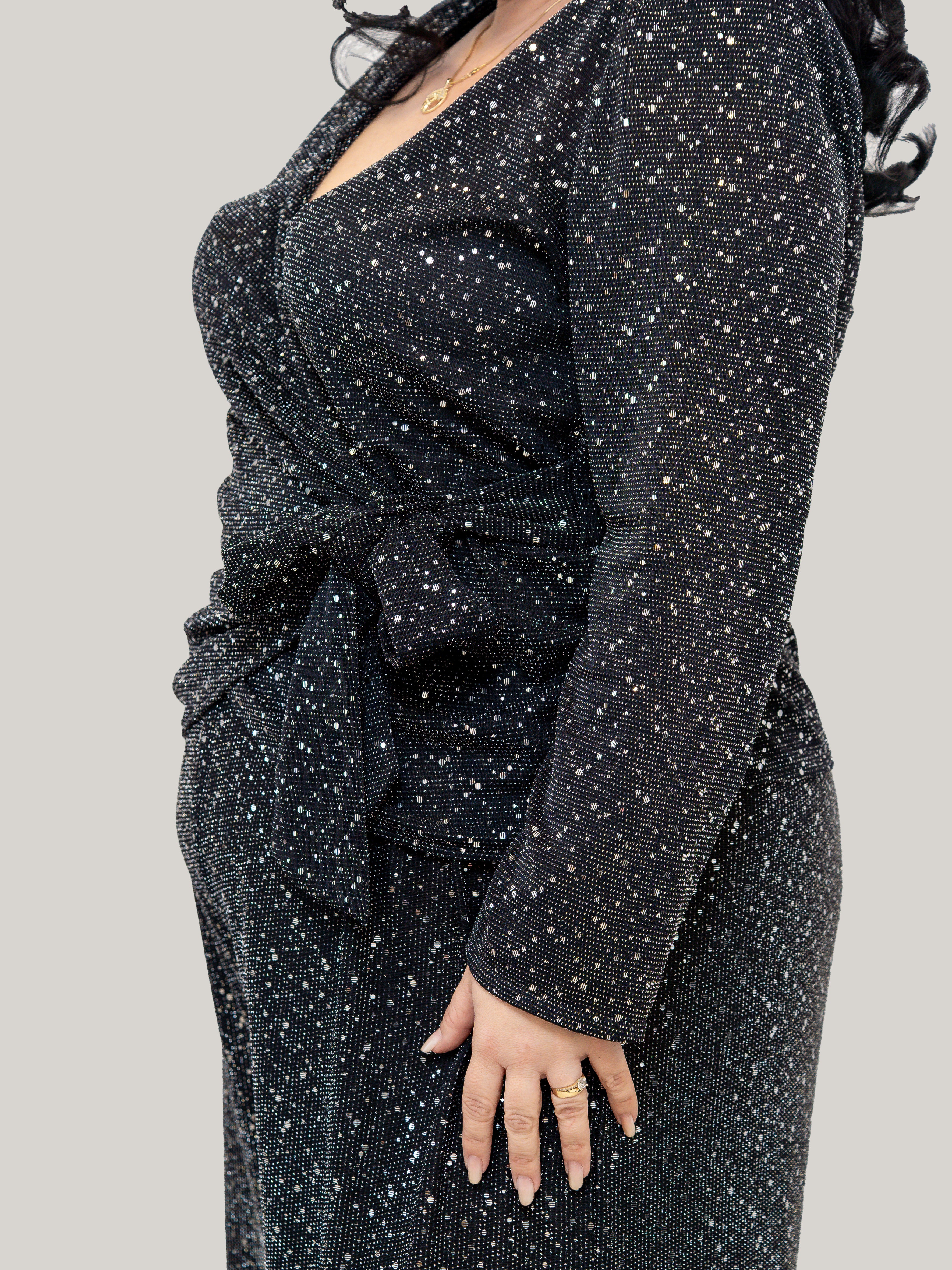 Bluza Glitter Luxe – Black Night - Craciun