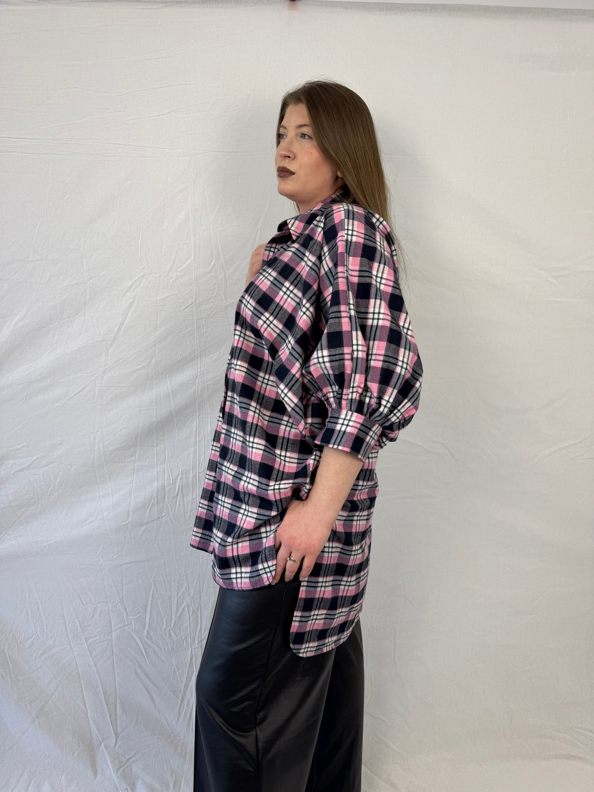 Camasa Pink Check ELESI