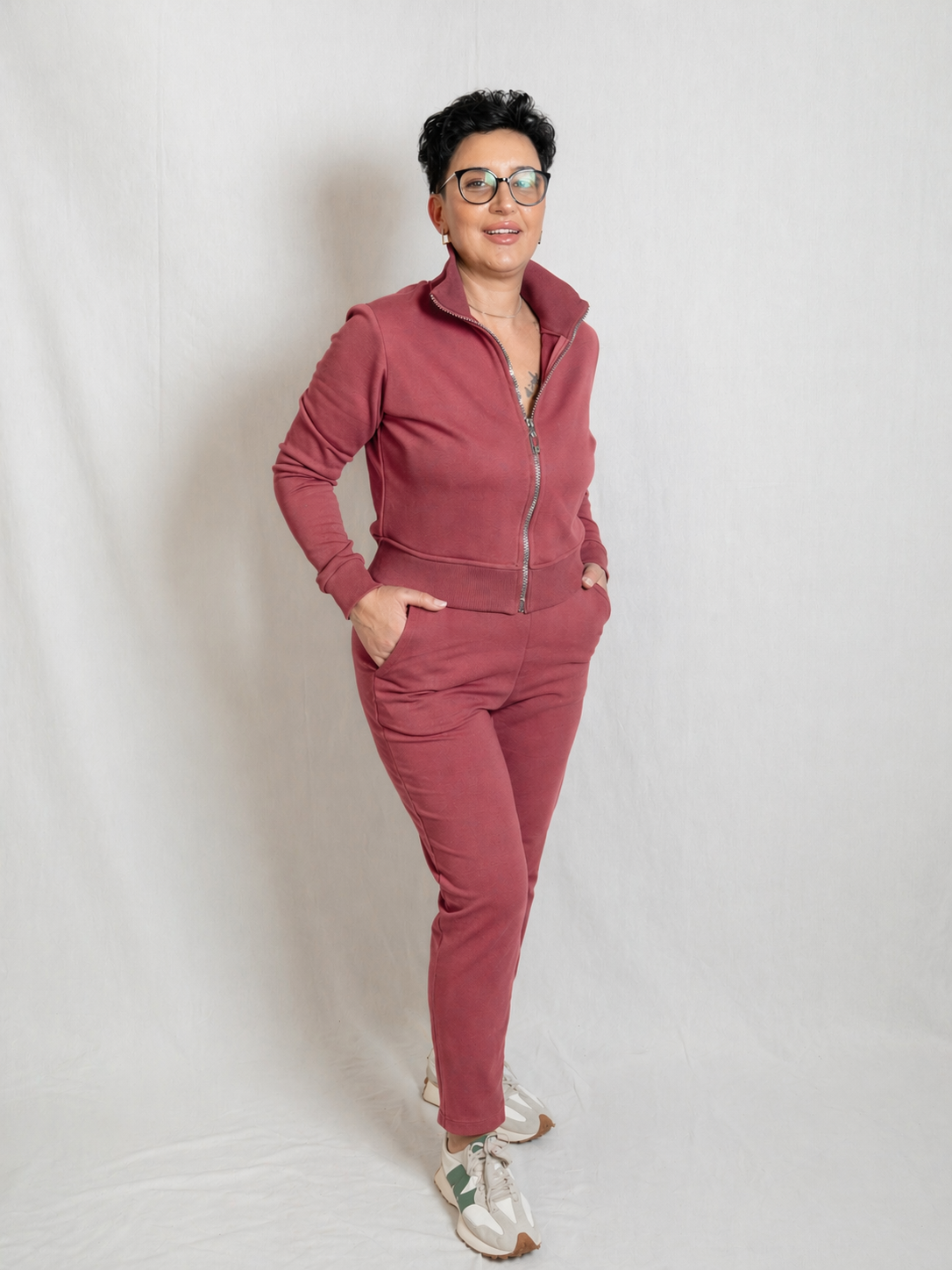 Compleu Bumbac - Active Chic - Coral