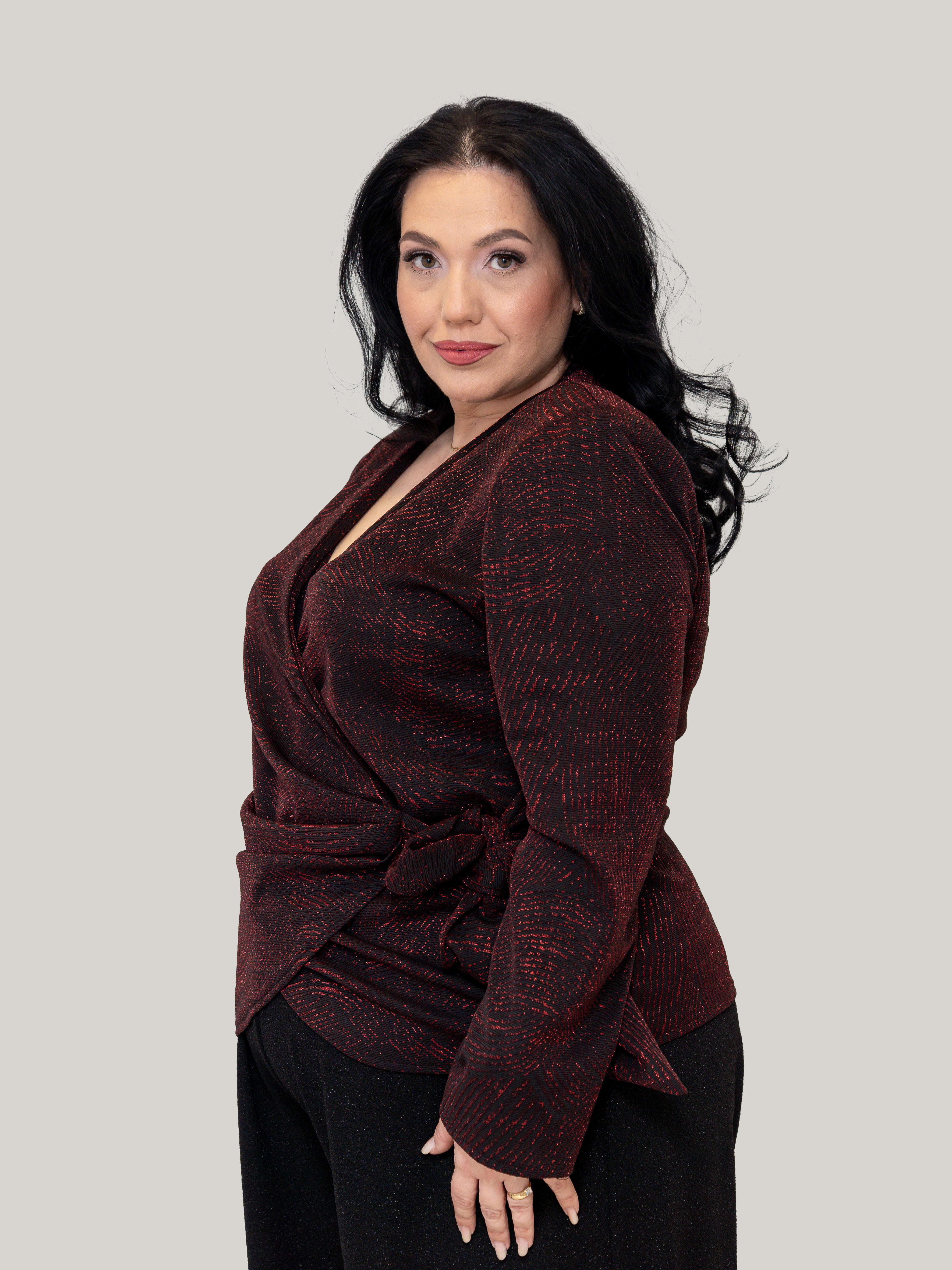 Bluza Royal Touch – Burgundy - Craciun
