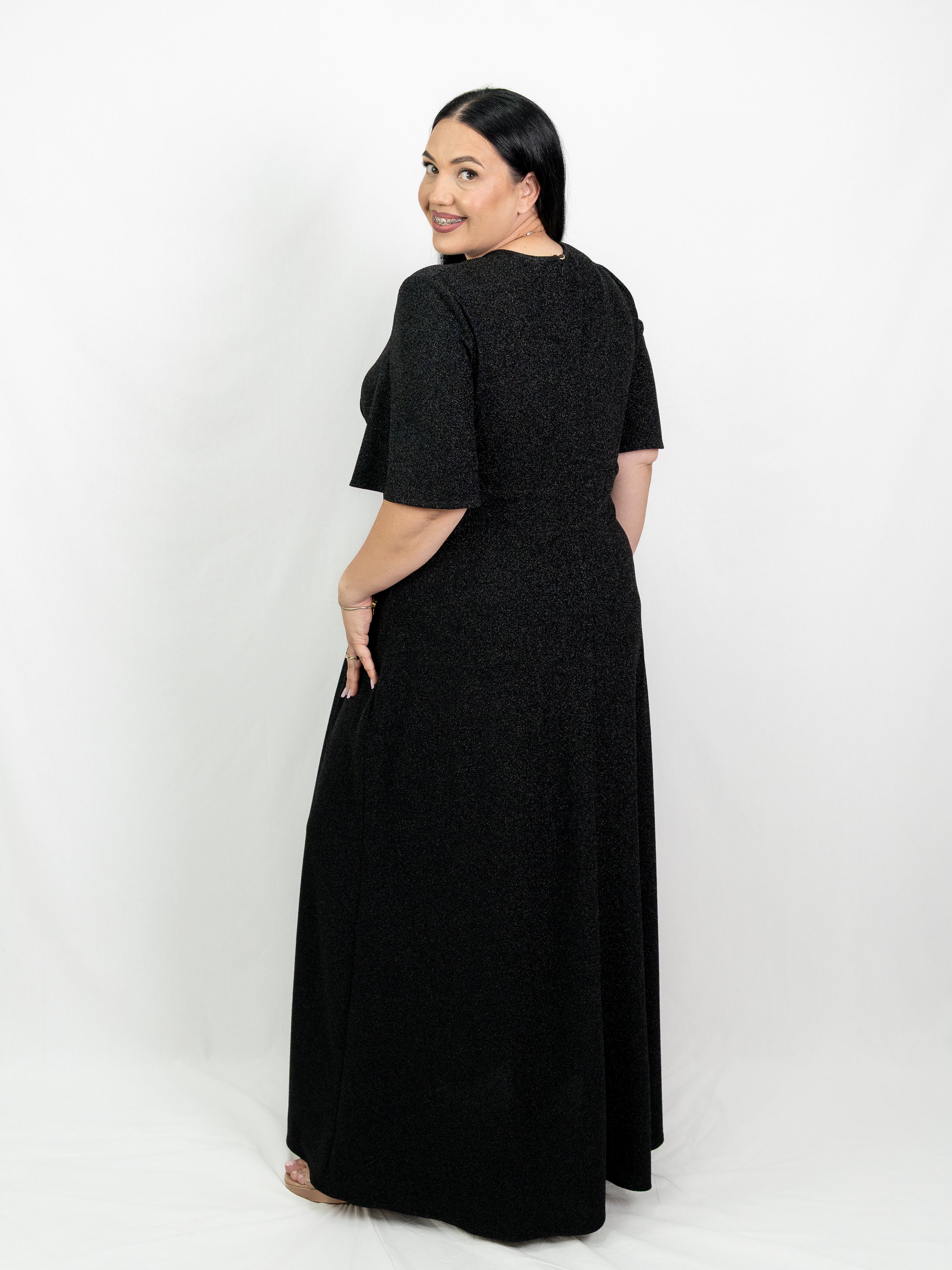 Rochie Lurex Negru Vegas ELESI