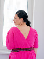 Rochie Muselina - Bella Fucsia ELESI