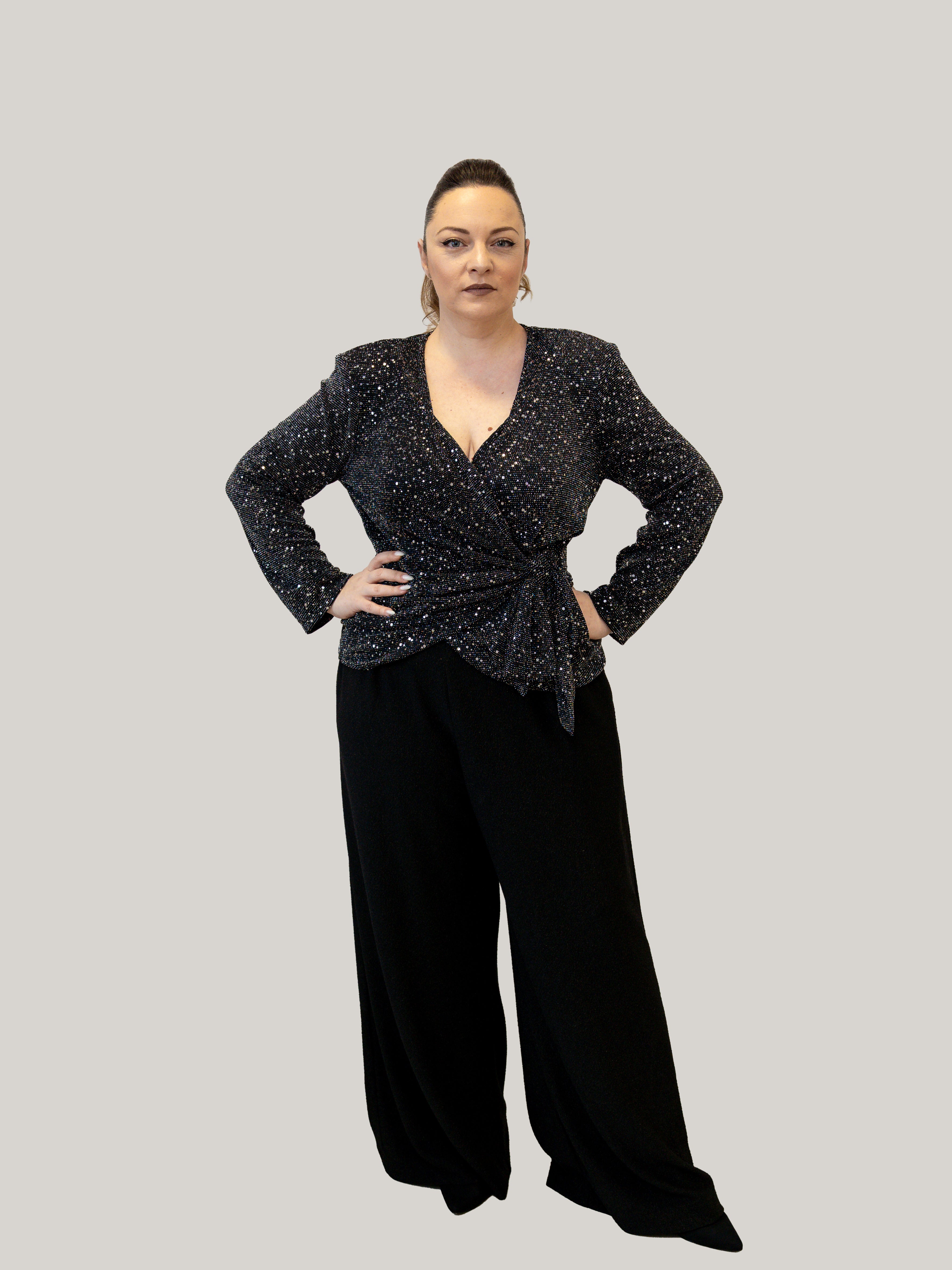 Compleu Glitter Royale – Black Elegance - Craciun