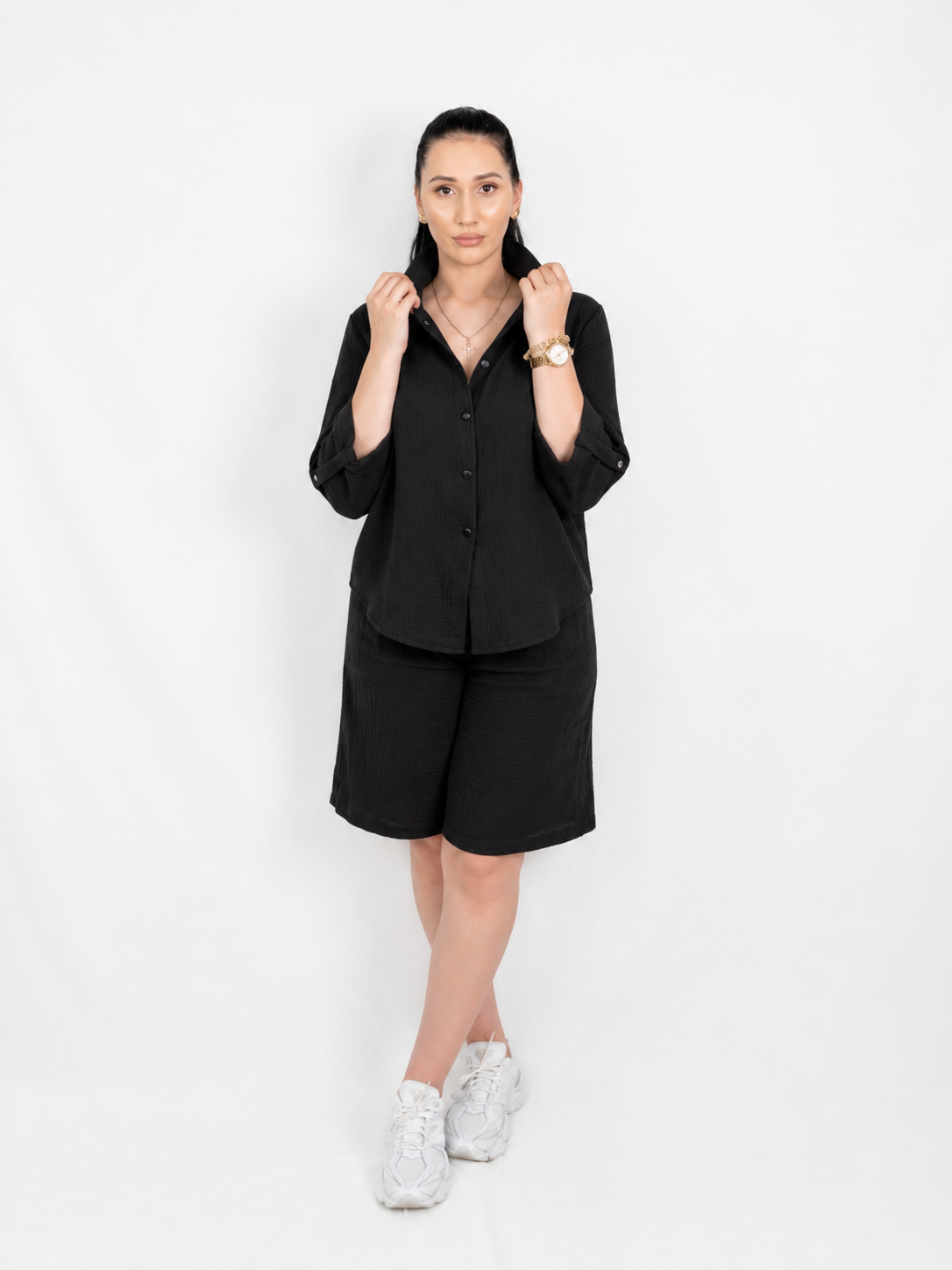 Set Dolce Brezza - Muselina Black ELESI