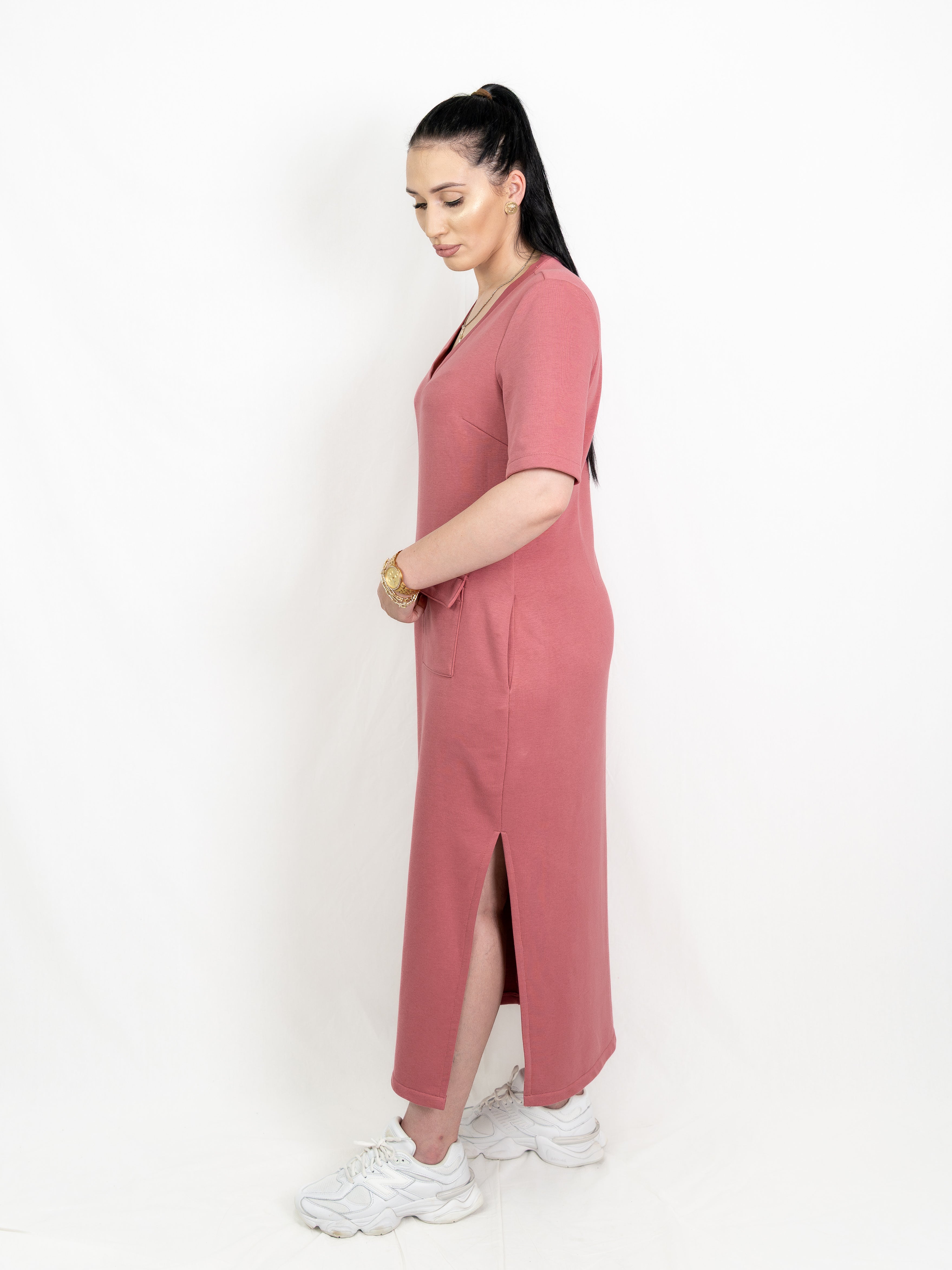 Harmony Maxi Dress Coral ELESI