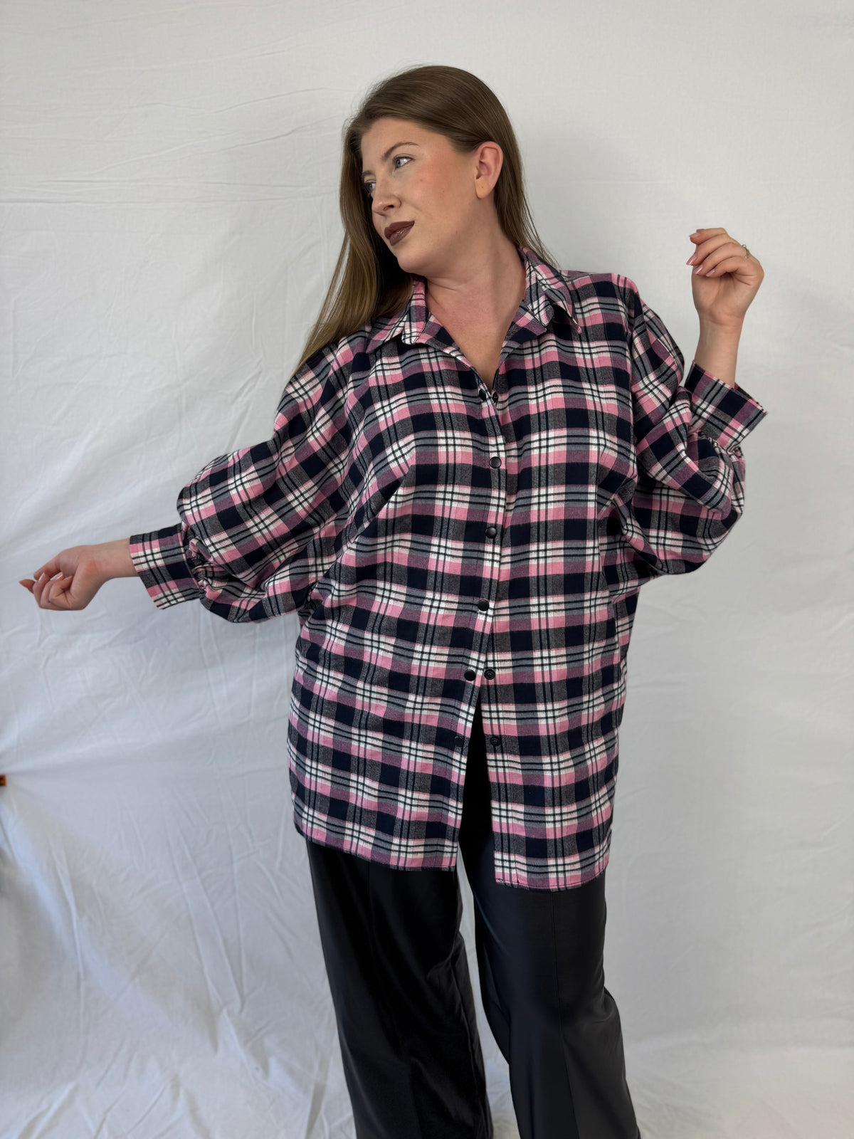 Camasa Pink Check ELESI