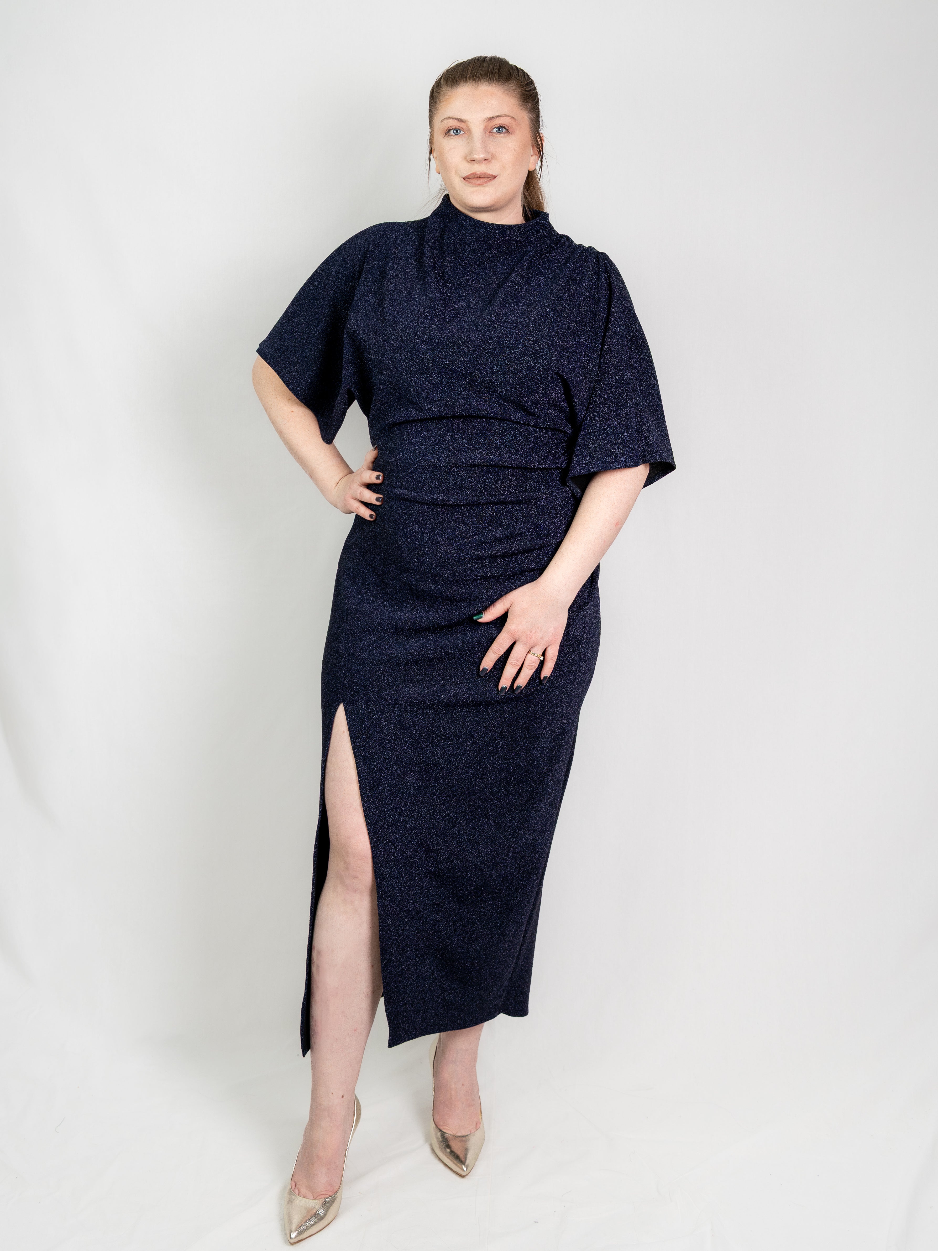 Rochie Serenity Lurex - Navy