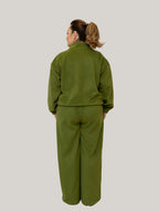 Compleu Culoarea Olive din Stofa