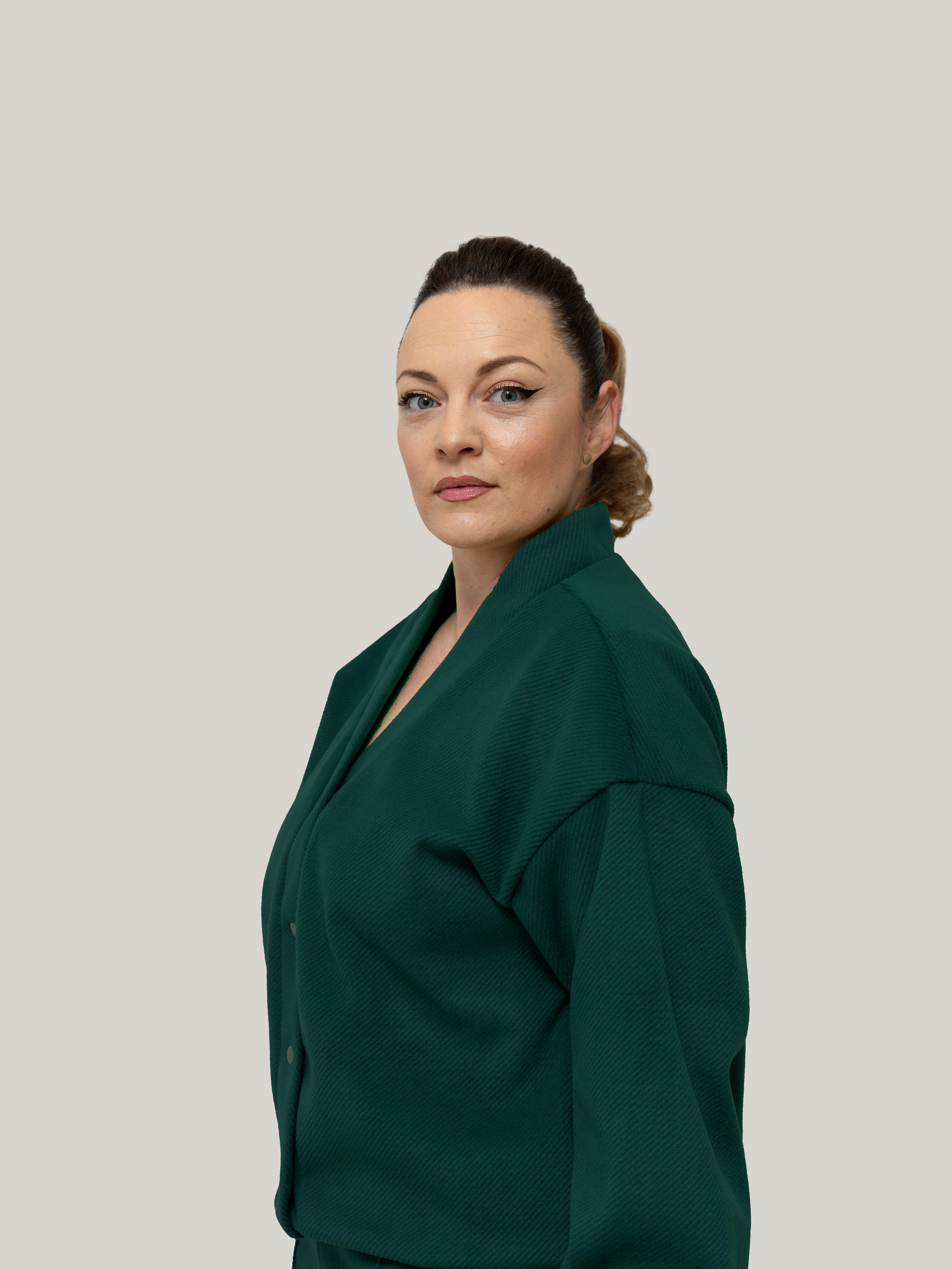 Compleu Stofa Culoarea Verde Menta