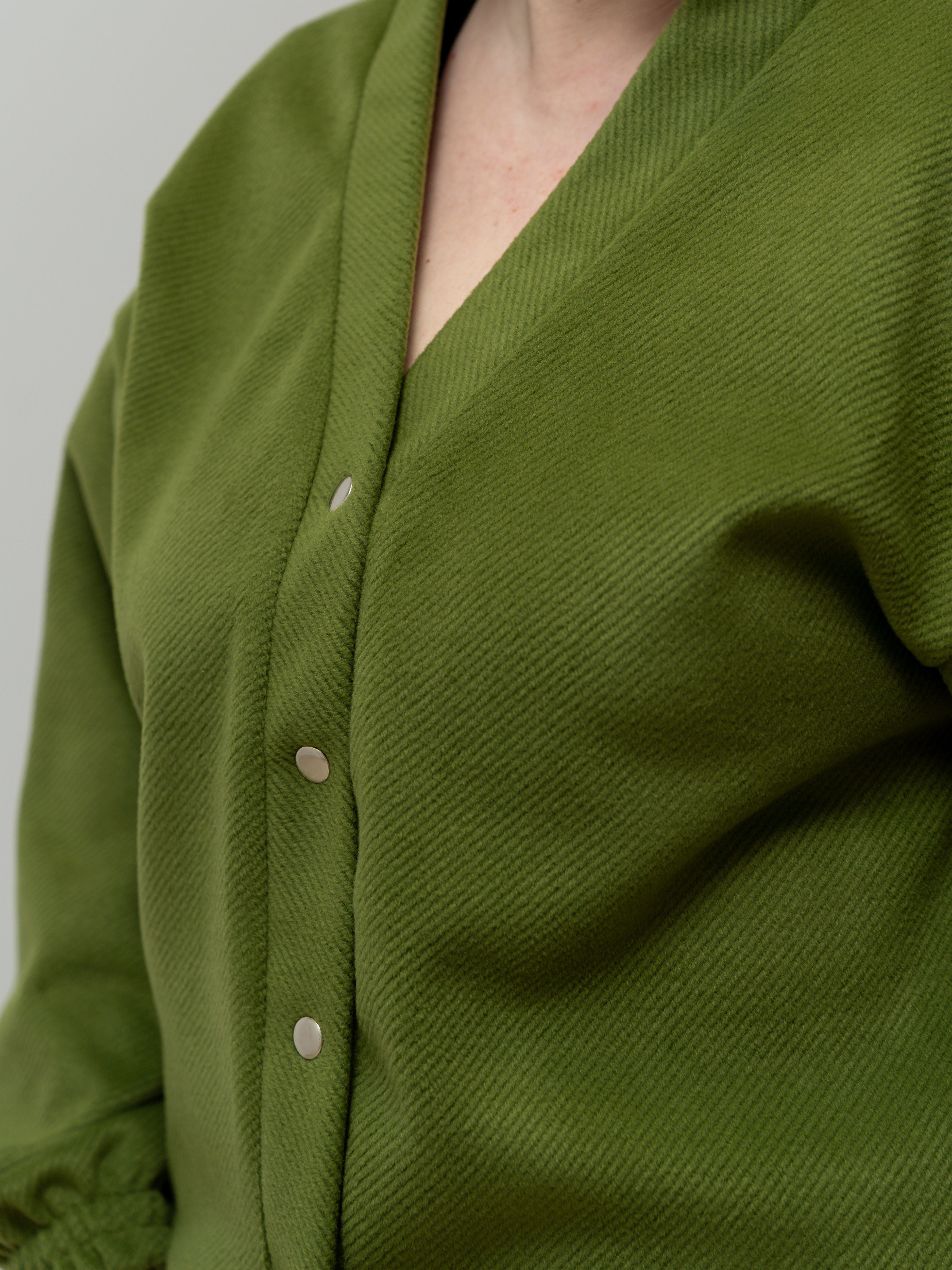 Compleu Culoarea Olive din Stofa