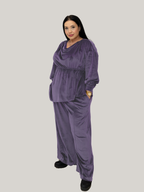 Compleu din Catifea Culoarea Lavander, Confortabil