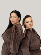 Compleu din Catifea Culoarea  Chocolate, Confortabil