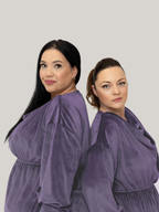 Compleu din Catifea Culoarea Lavander, Confortabil