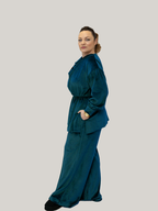 Compleu din Catifea Culoarea Turquoise, Confortabil