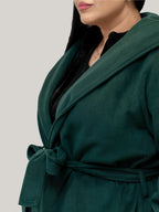 Palton Culoarea Verde Menta Confortabil & Calduros