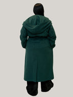 Palton Culoarea Verde Menta Confortabil & Calduros