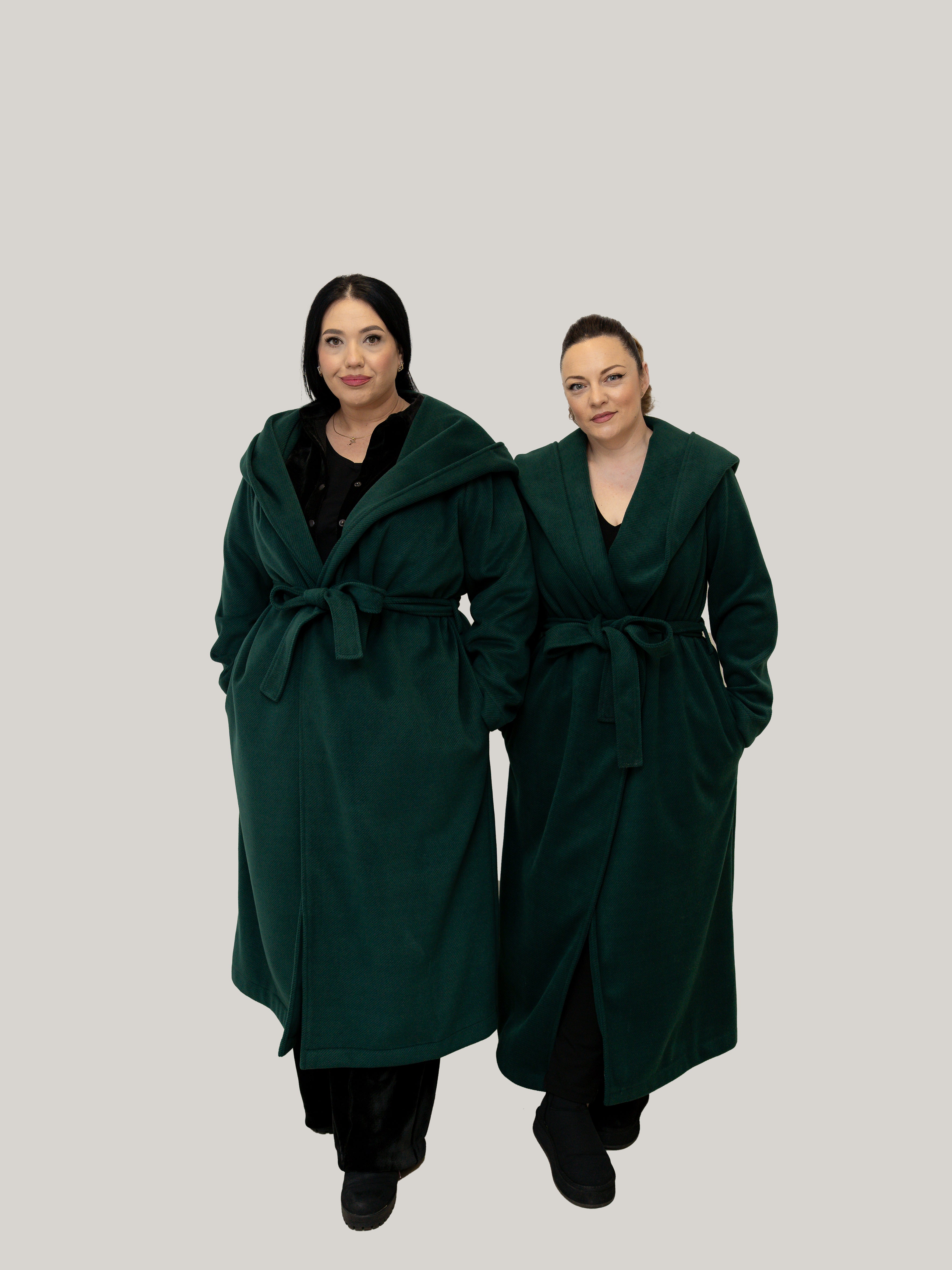 Palton Culoarea Verde Menta Confortabil & Calduros