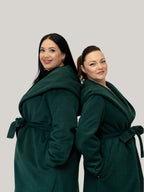 Palton Culoarea Verde Menta Confortabil & Calduros