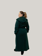 Palton Culoarea Verde Menta Confortabil & Calduros