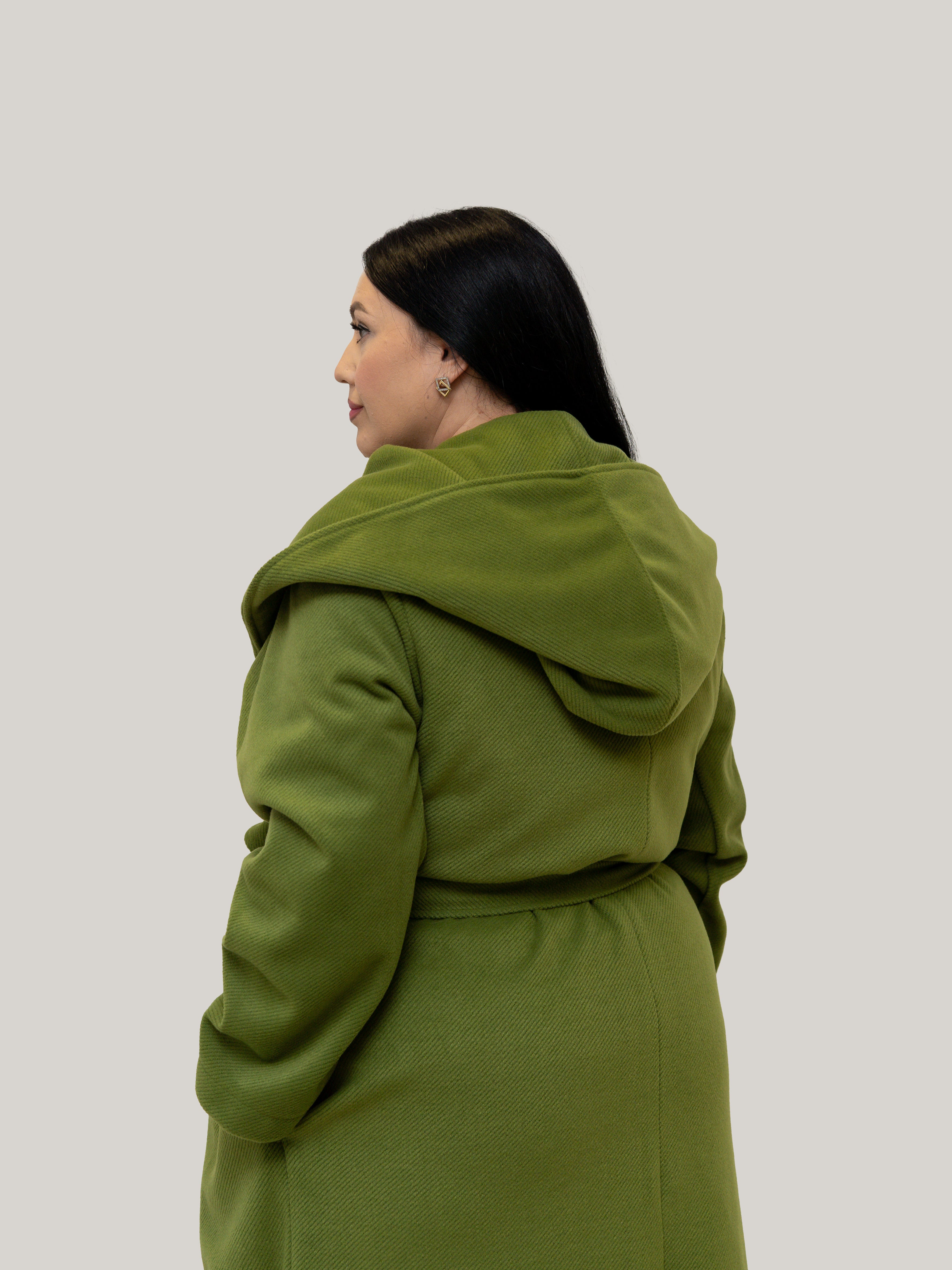 Palton Culoarea Olive Confortabil & Calduros