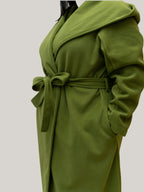 Palton Culoarea Olive Confortabil & Calduros