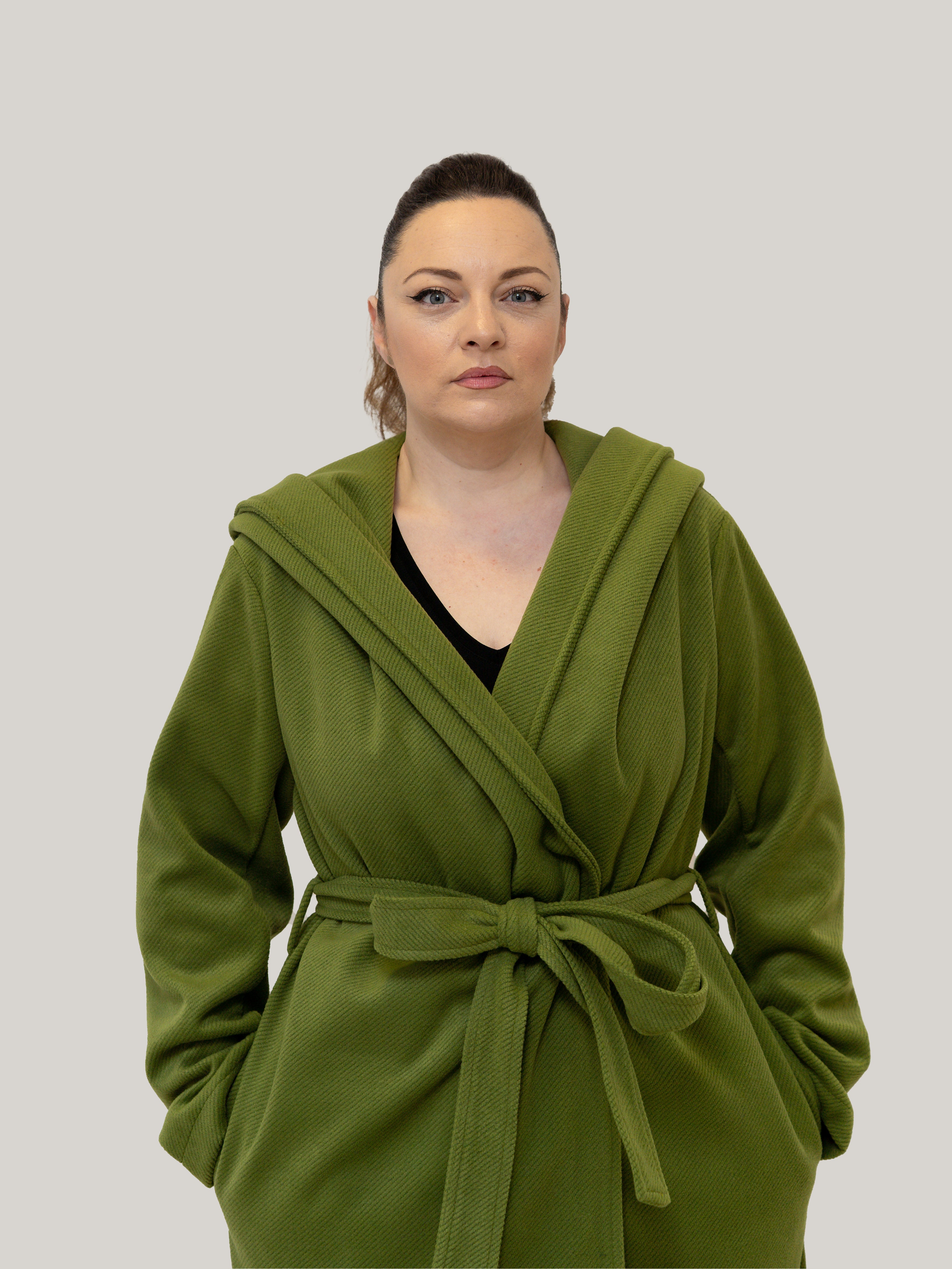 Palton Culoarea Olive Confortabil & Calduros