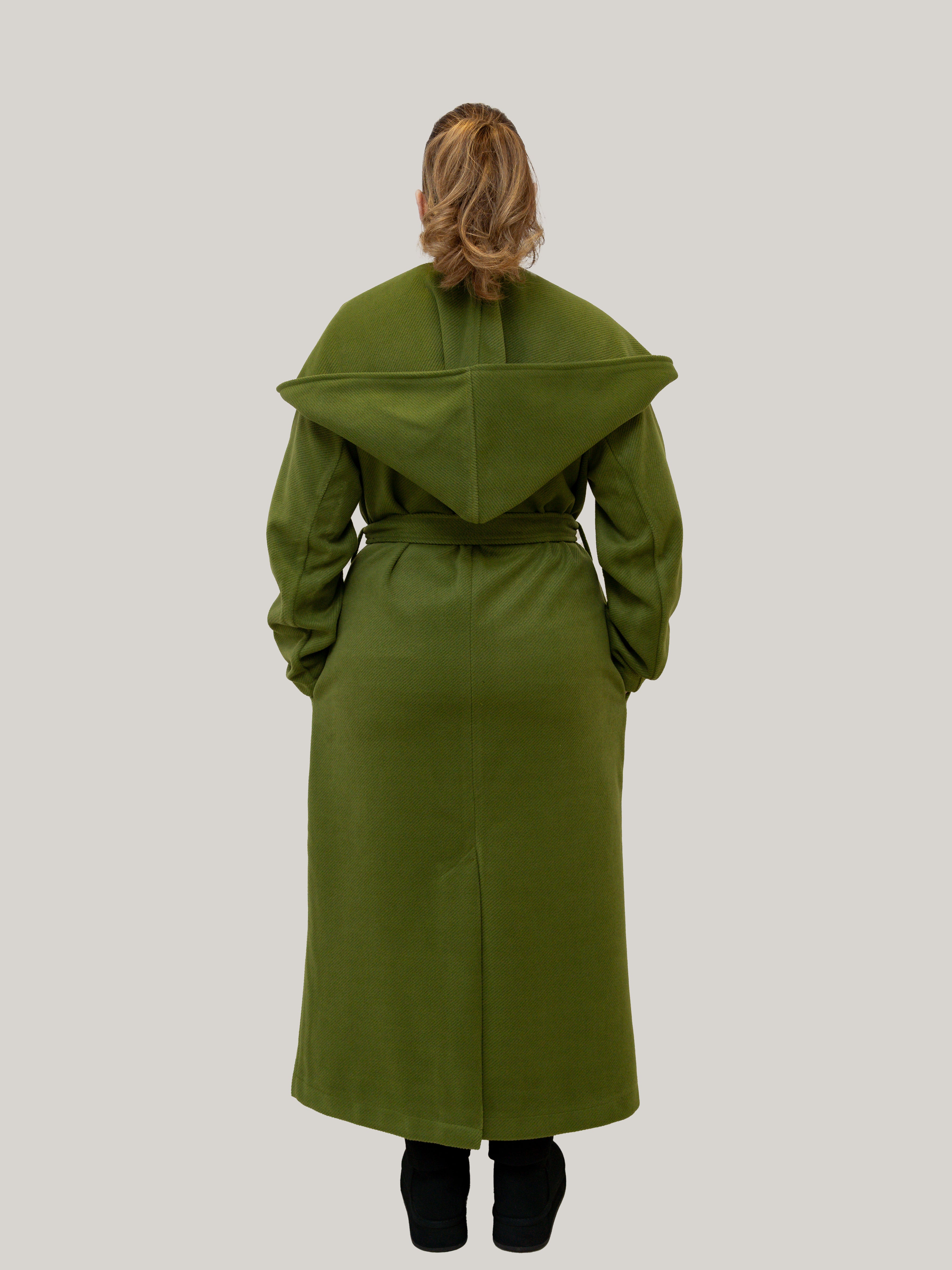 Palton Culoarea Olive Confortabil & Calduros