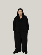 Set Catifea Relax - Negru