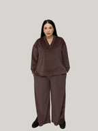 Compleu catifea Chocolate