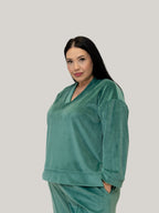 Compleu Catifea verde