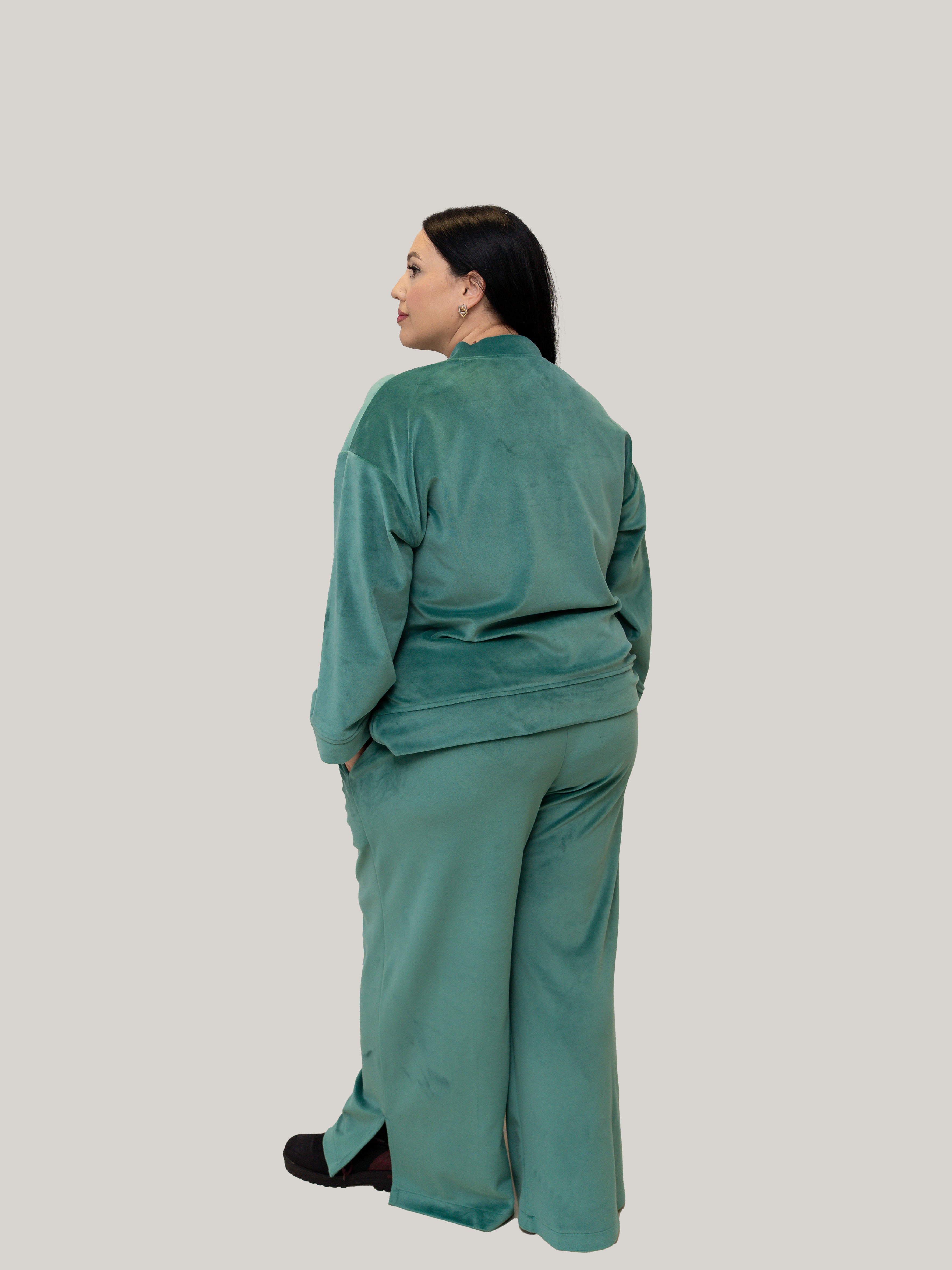 Compleu Catifea verde