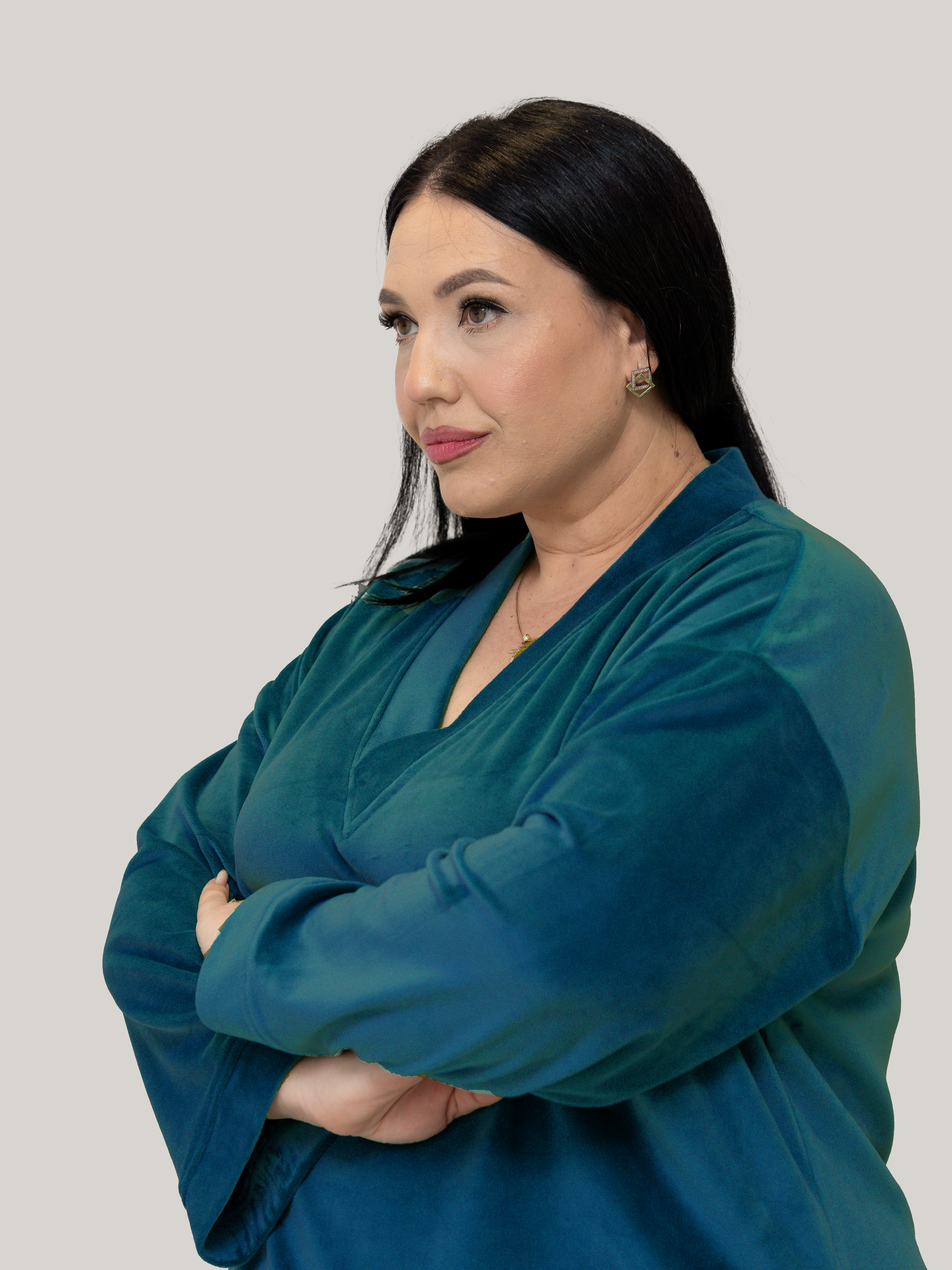 Compleu catifea Turqoise