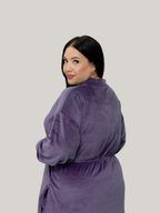 Compleu catifea cu elastic Lavander