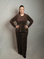 Compleu Atitudine Catifea - Chocolate