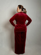 Bluză Atitudine Catifea Cherry