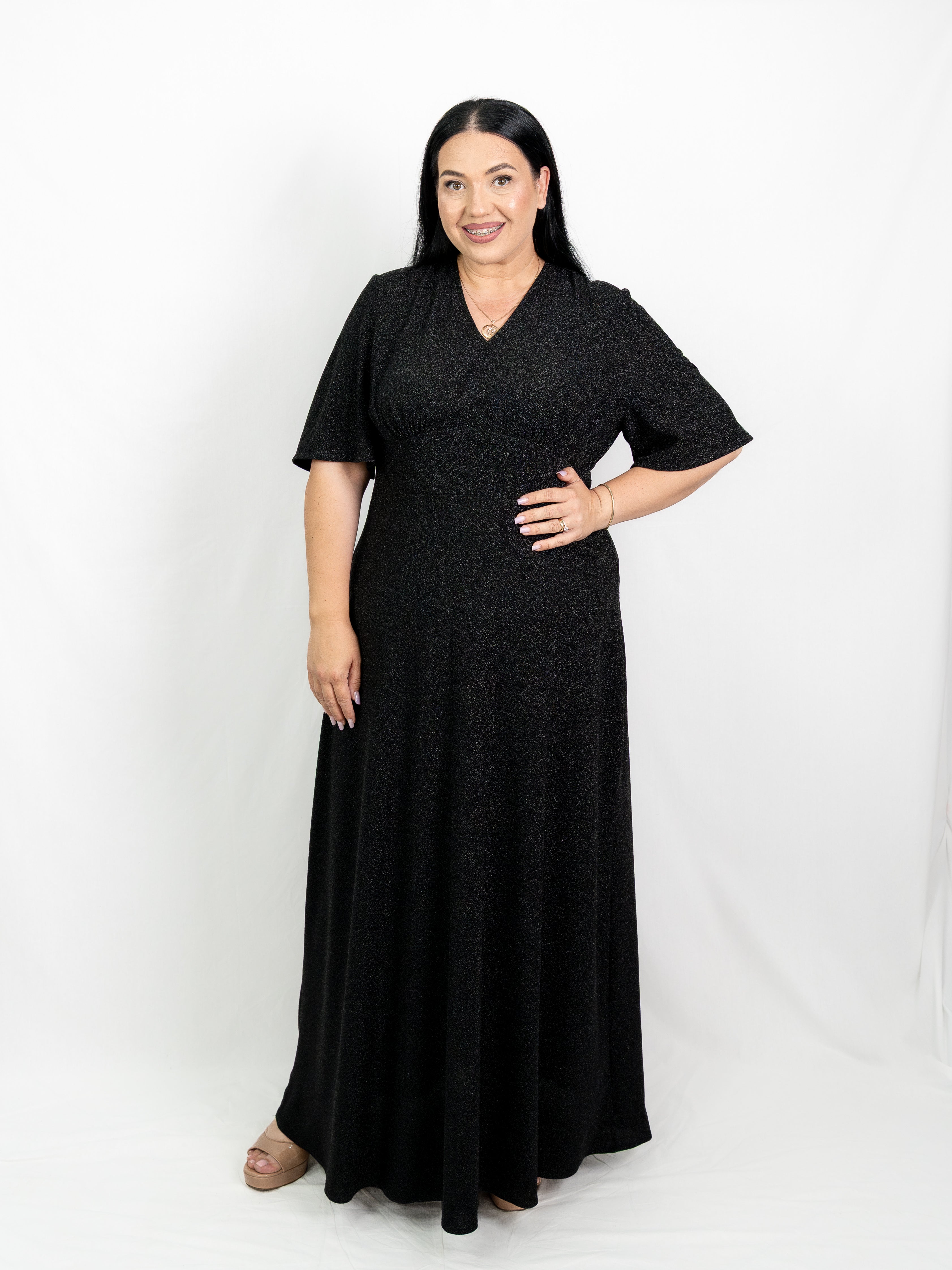 Rochie Lurex Negru Vegas ELESI