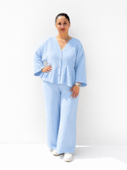 Compleu Muselină Blue Muse – 100% Bumbac ELESI