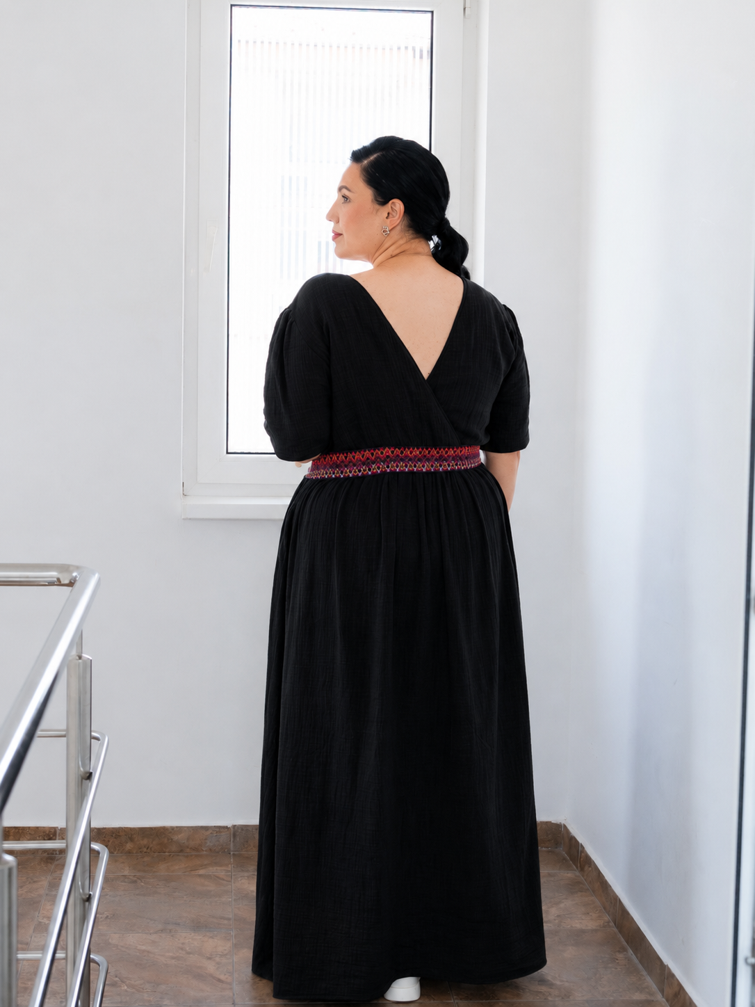 Rochie Muselina Bella Nero ELESI