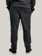 Compleu antracit casual, bluza cu fermoar și guler ,pantalon cu talie elastica si snur