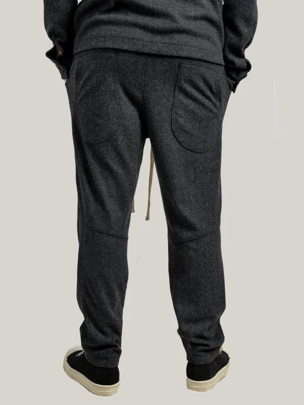 Compleu antracit casual, bluza cu fermoar și guler ,pantalon cu talie elastica si snur